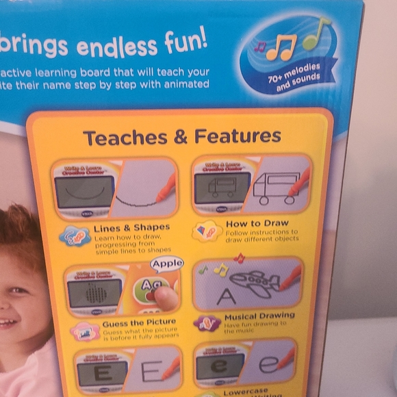 VTech Drawing Board Kids Child Write Creative Activity Learning Writing Toy New - Picture 12 of 12